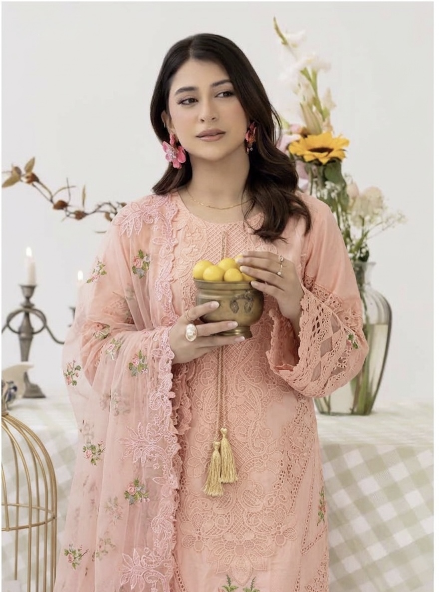 Stiched Meadow Bloom Embroidered Suit