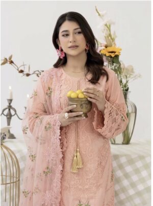 Stiched Meadow Bloom Embroidered Suit